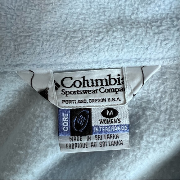 Columbia women’s Full Zip Fleece Jacket in Light Blue - SZ: Medium - Picture 6 of 8
